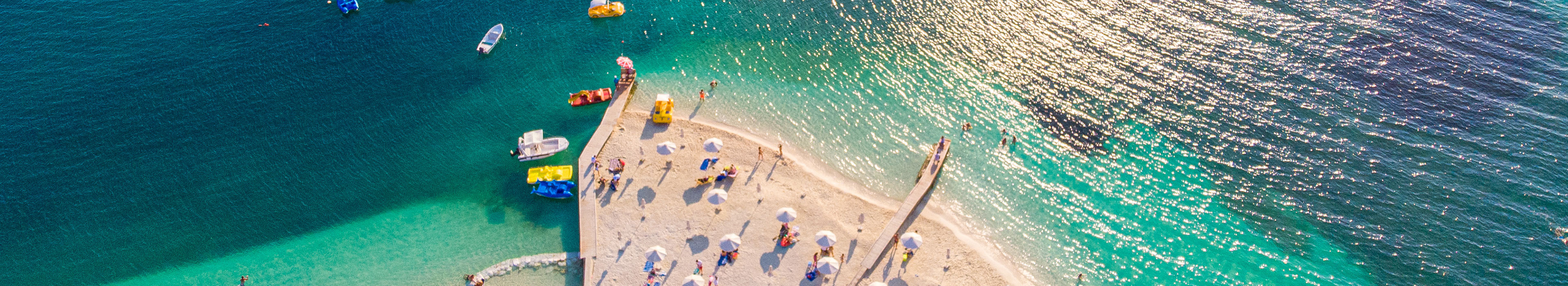 Blick auf Ksamil, Albanien