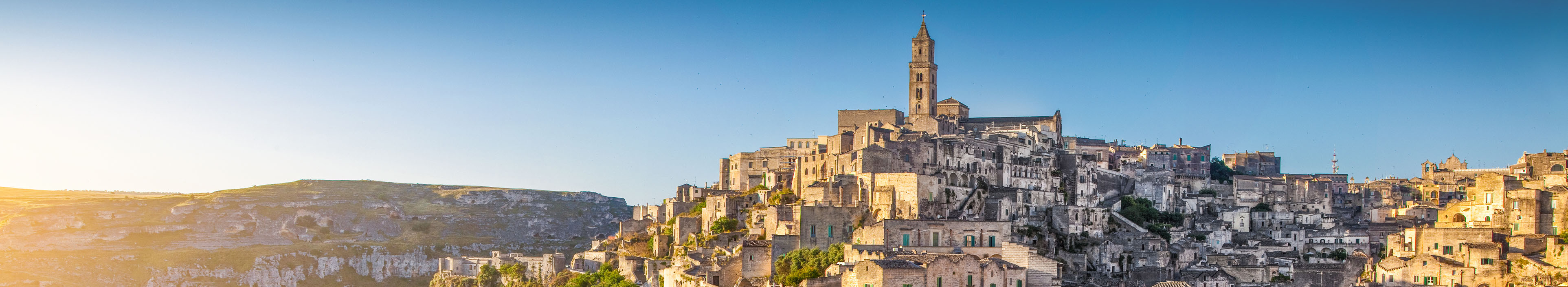 Italienische Altstadt im Sonnenuntergang