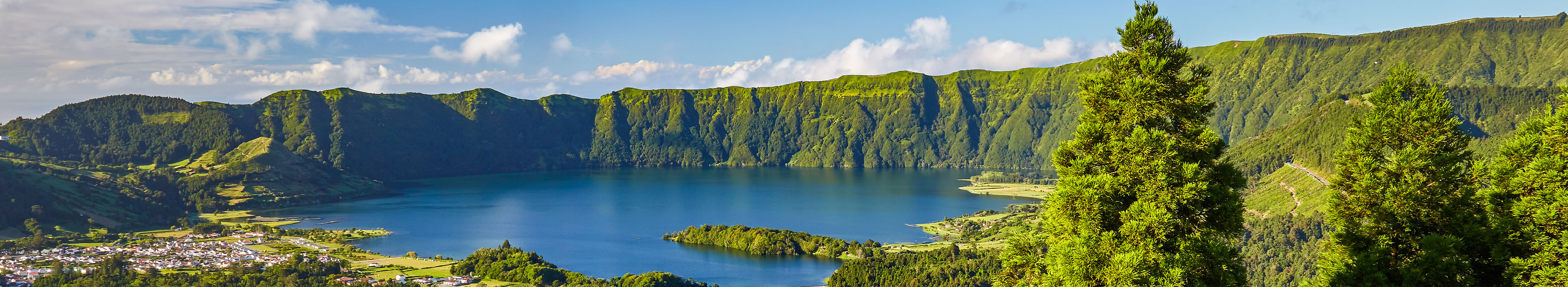 Aussicht auf den Vulkansee Sao Miguel, Azoren.