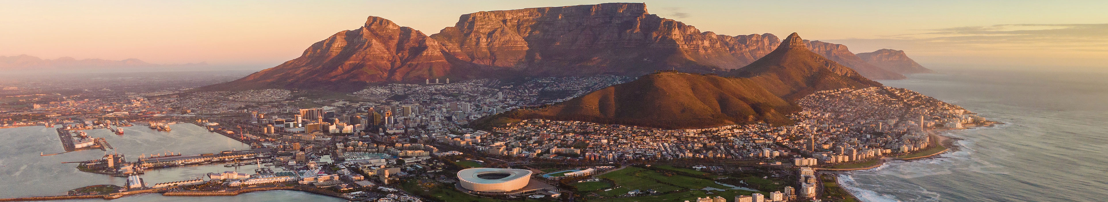 Blick über Kapstadt in Südafrika