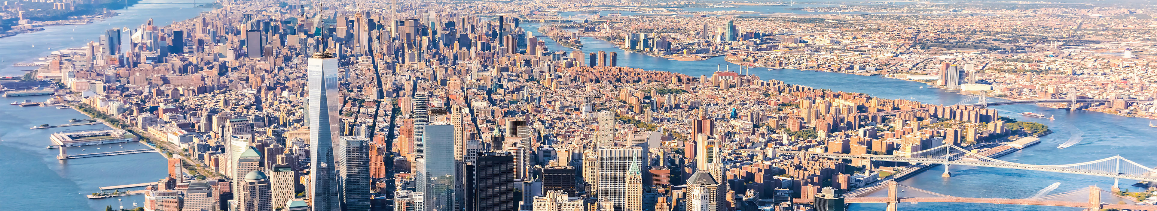 Luftaufnahme von Lower Manhattan New York City