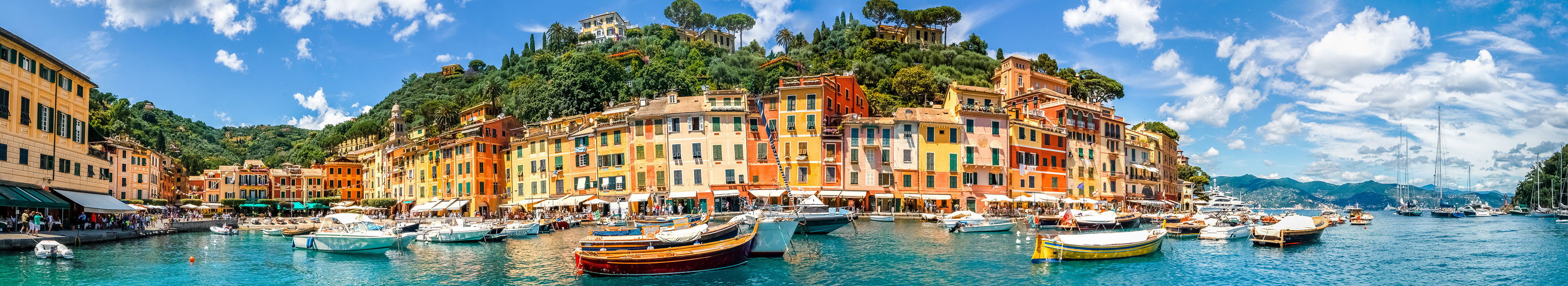 Panorama, Portofino, Ligurien, Italien
